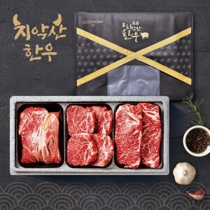 원주축협 치악산한우 명품구이세트 1호 / 등심,안심,채끝 각300g(1+)
