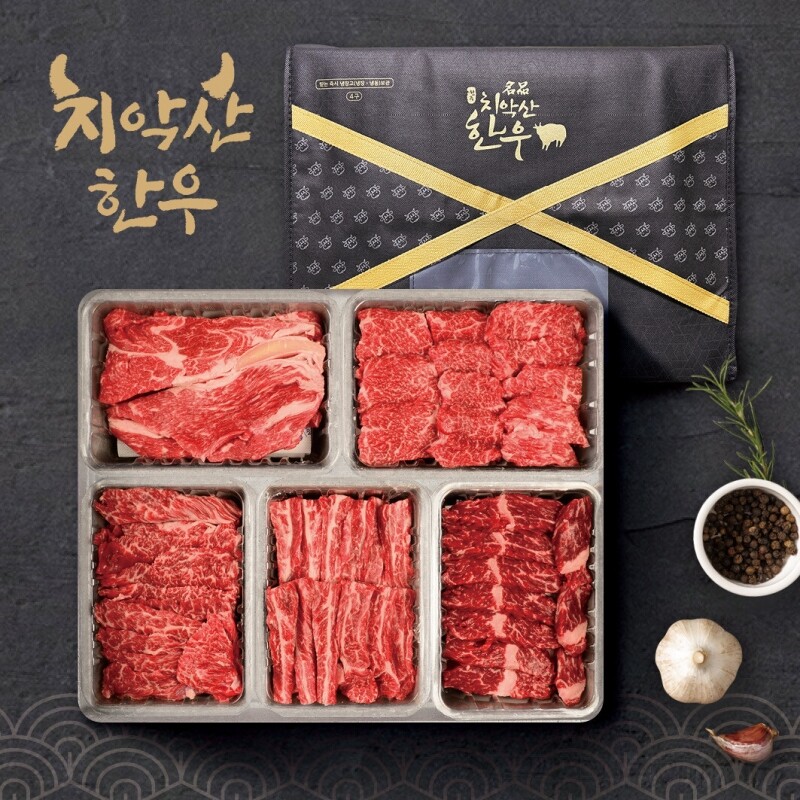 원주 명품 치악산한우 전문 쇼핑몰,(혁신몰) 원주축협 치악산한우 마블 NO.9 특수구이세트 / 등심,살치,안창,갈비,토시 각 300g